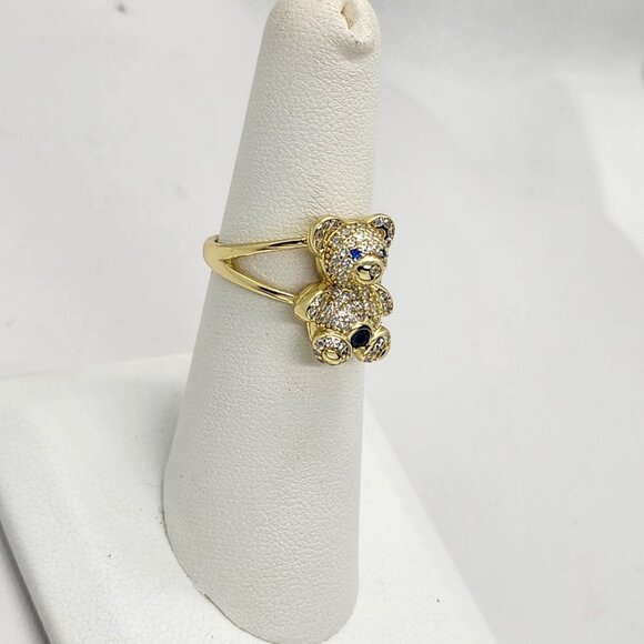 Brand New Sterling Silver 925 Teddy Bear Ring - Picture 4 of 4